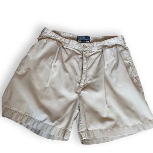 Polo by Ralph Lauren Men’s Khaki Vintage Shorts. Size 34